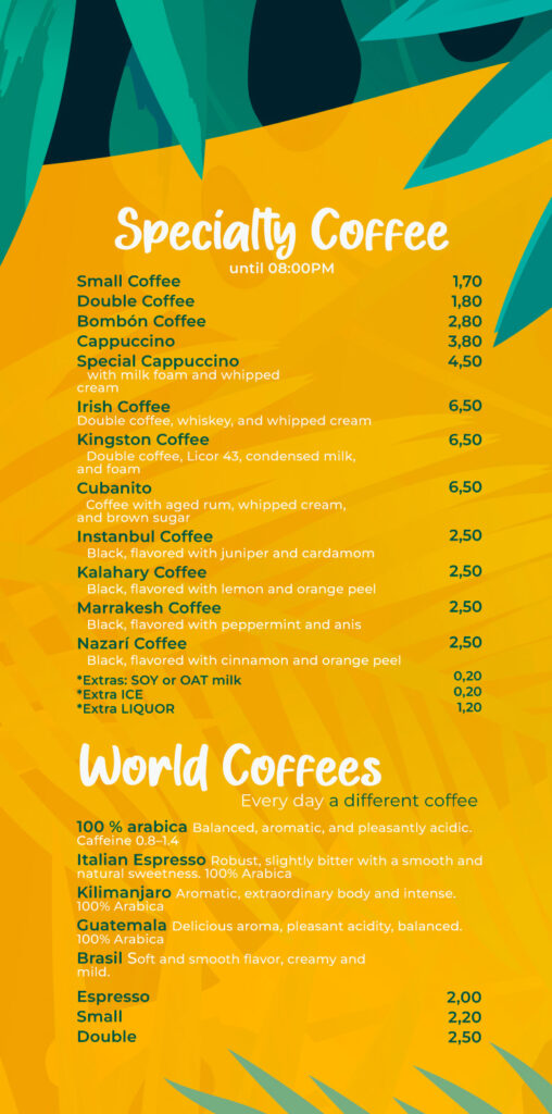Café de especialidad en Rincon de la Victoria